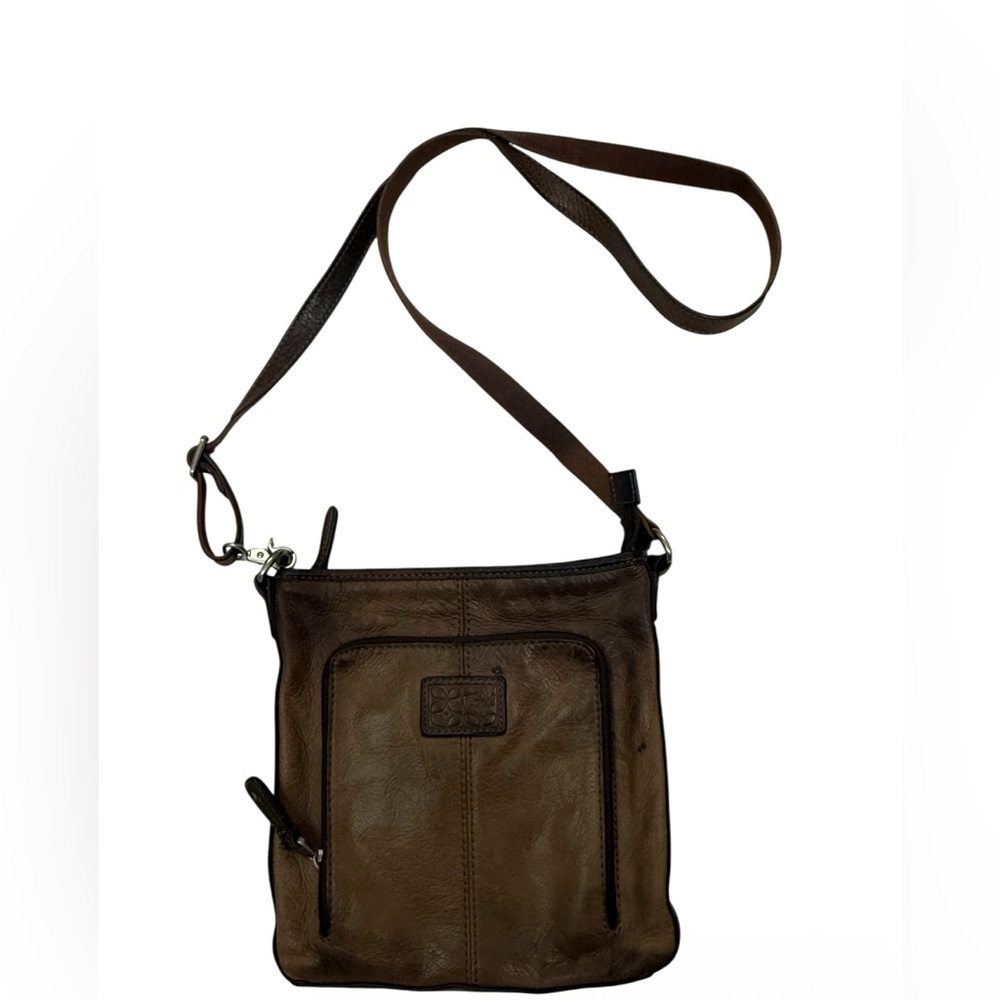 Fossil Brown Leather Crossbody Bag